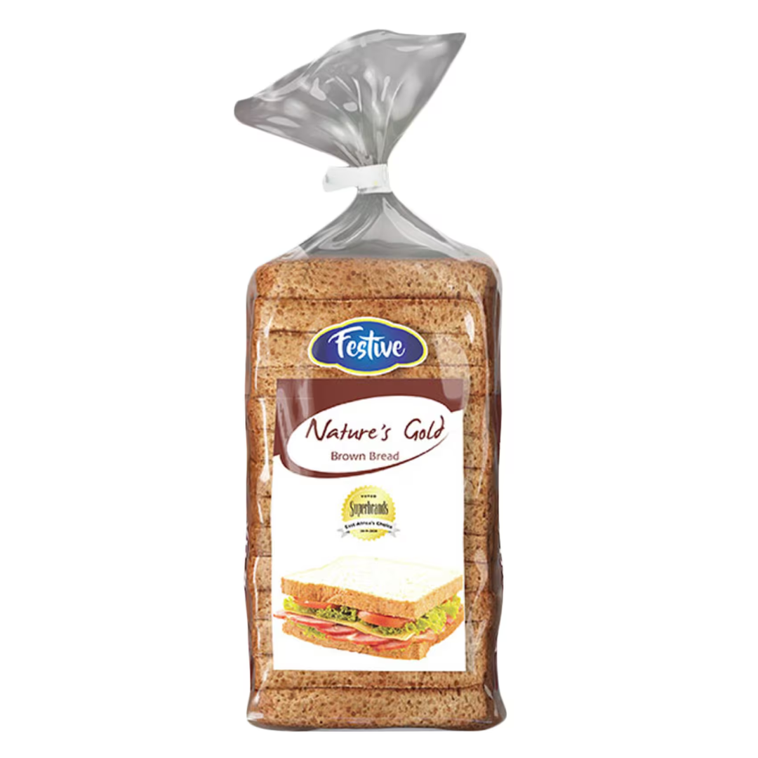 NATURES GOLD BROWN BREAD 400G